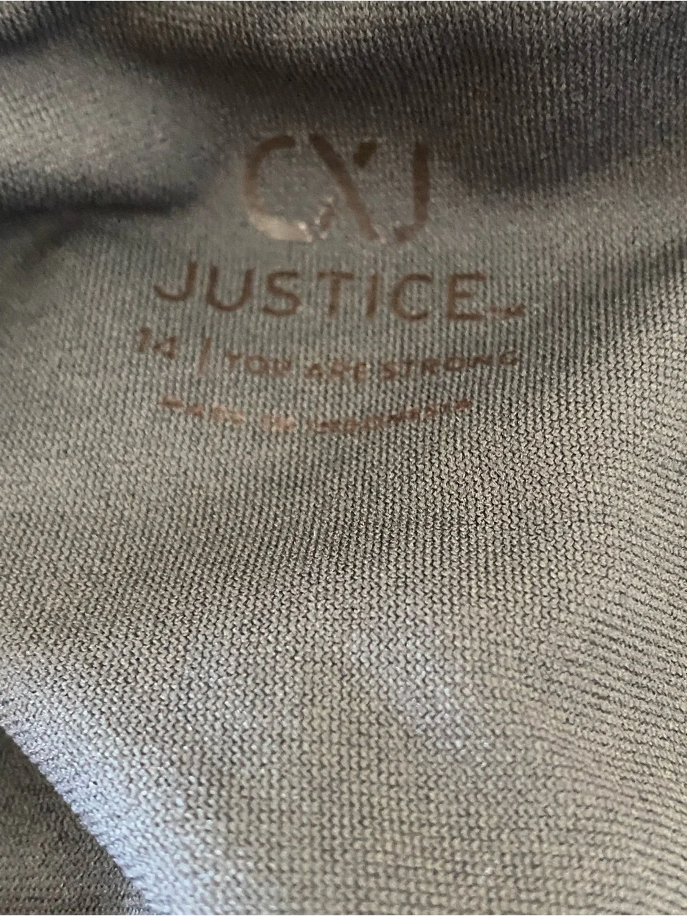 CXJ Justice Gray & Silver Cheetah Print Leotard Size 14